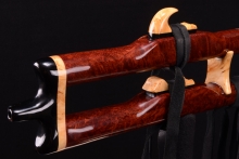 Redwood Burl Native American Flute, Minor, Mid A-4, #G13Da